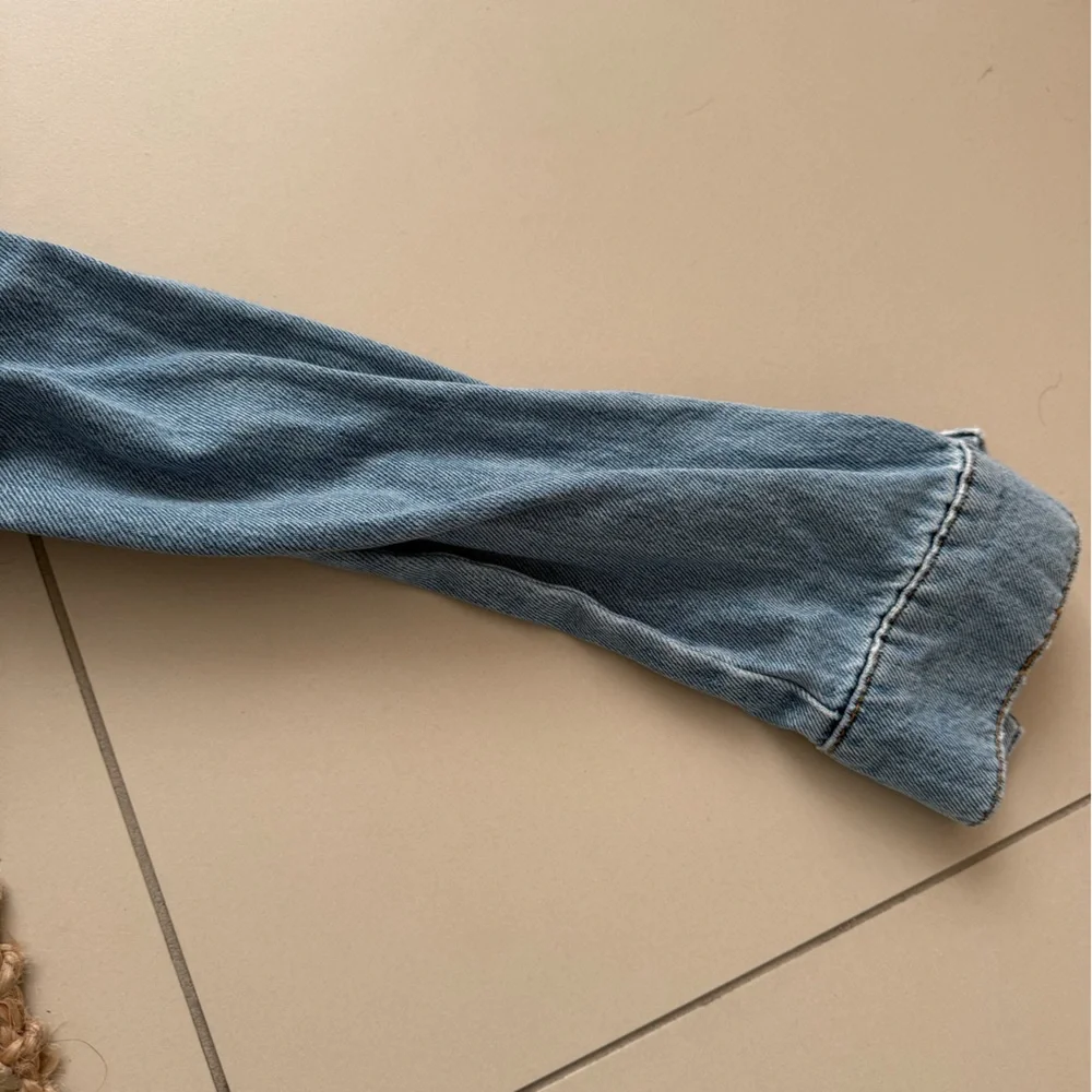 Topshop Sky Blue Denim Jumpsuit